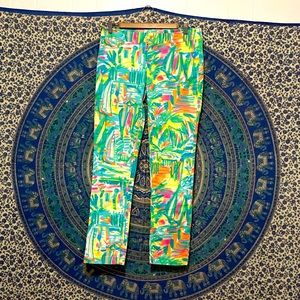 Lilly Pulitzer fun colorful skinny leg pants